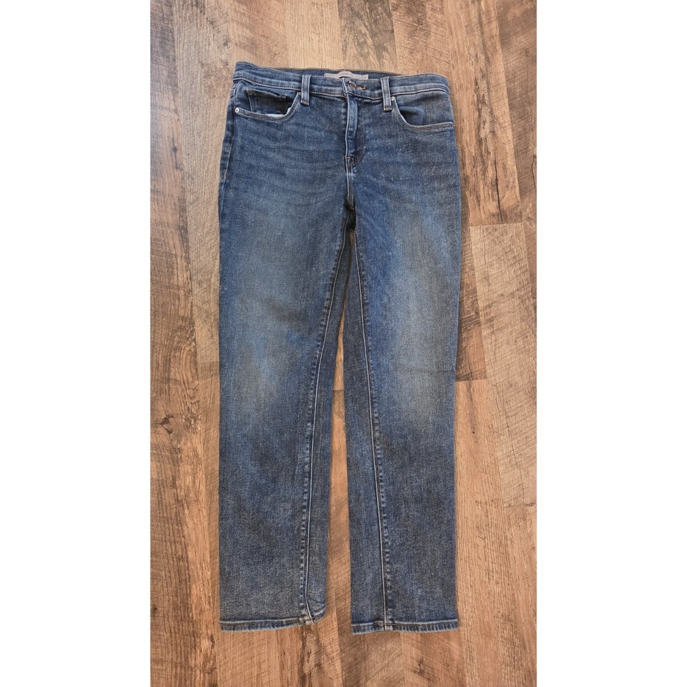 Hudson Nico Minimalist ‎ Mid-Rise Straight Ankle Jeans Blue Denim Size 28